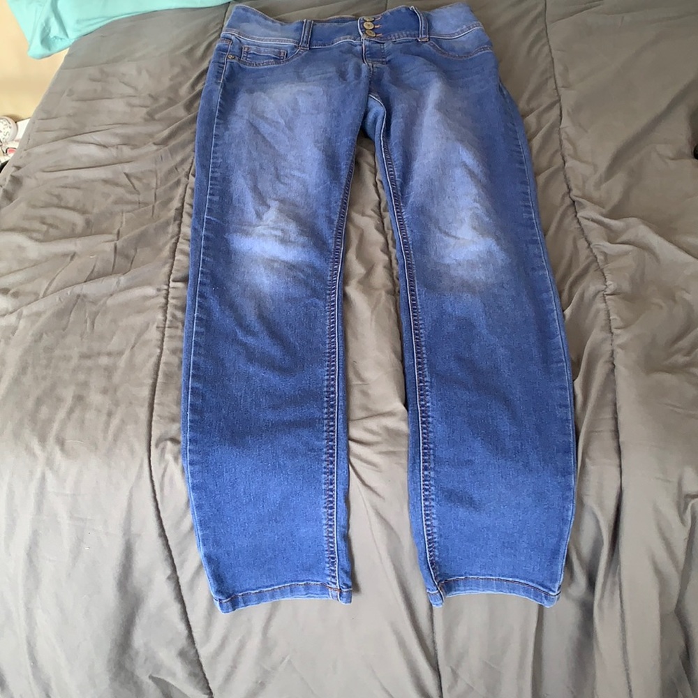 Light blue skinny jeans